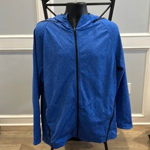 Men’s Nike DriFit Blue Full Zip Hoodie Size XL